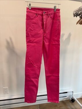 Ksubi Vibrant Hot Pink Skinny Jeans